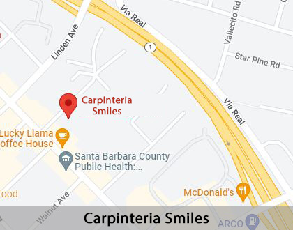 Map image for Dental Aesthetics in Carpinteria, CA